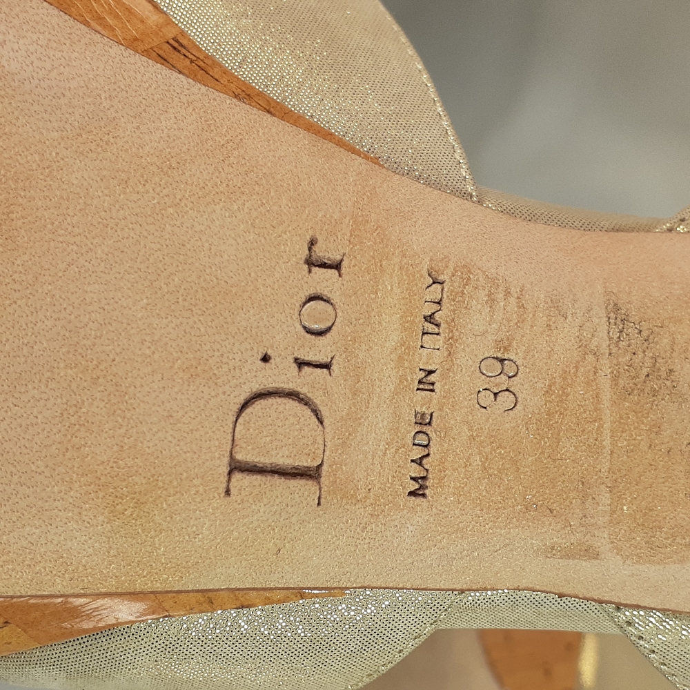 Christian Dior gold heels - Picture 11 of 11